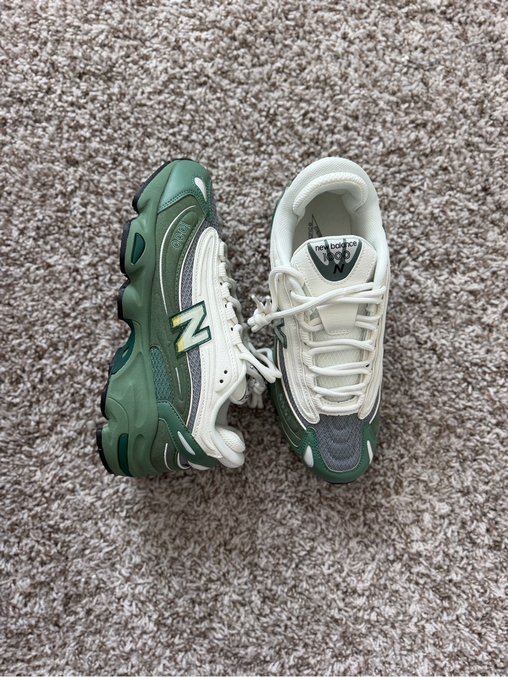 New Balance 1000 M1000MA Green/White Running Sneakers Men’s Size 9 EU 42.5 NEW - Picture 2 of 8